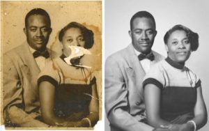 Photo restoration services to repair torn photographs