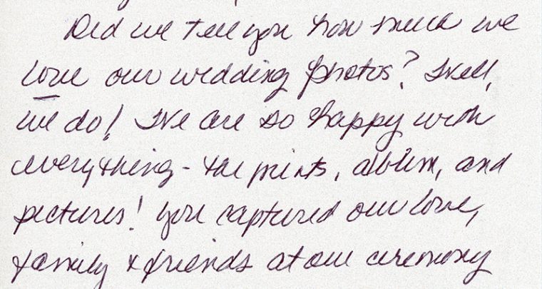 St Petersburg Wedding Photographer :: Client Thank You Letter