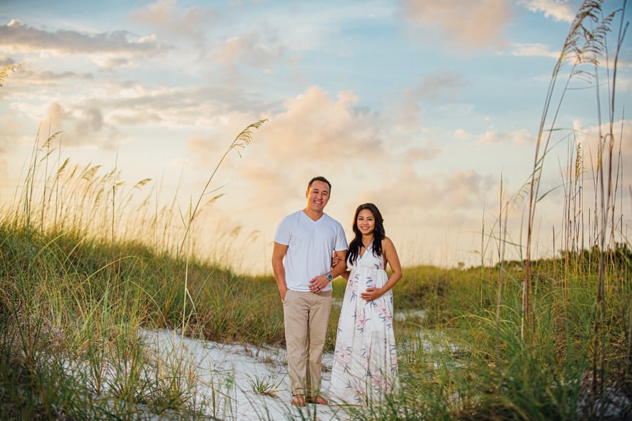 ft de soto beach maternity photography
