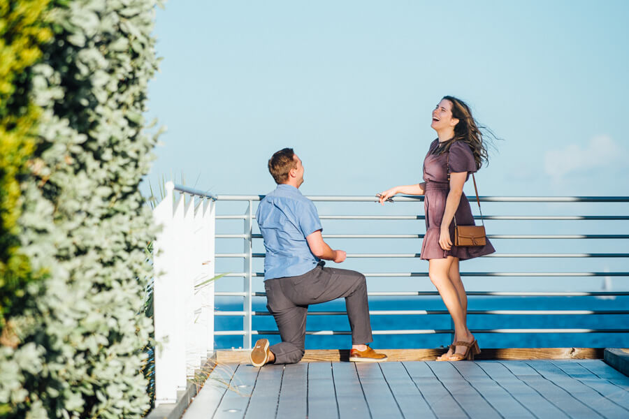 Downtown St. Petersburg pier engagement photographers